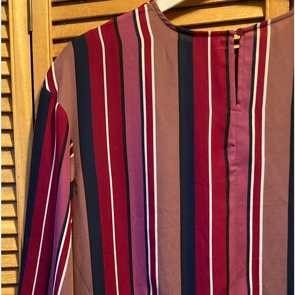 Worthington Colorful Striped Top with Bell Sleeves - Picture 10 of 16